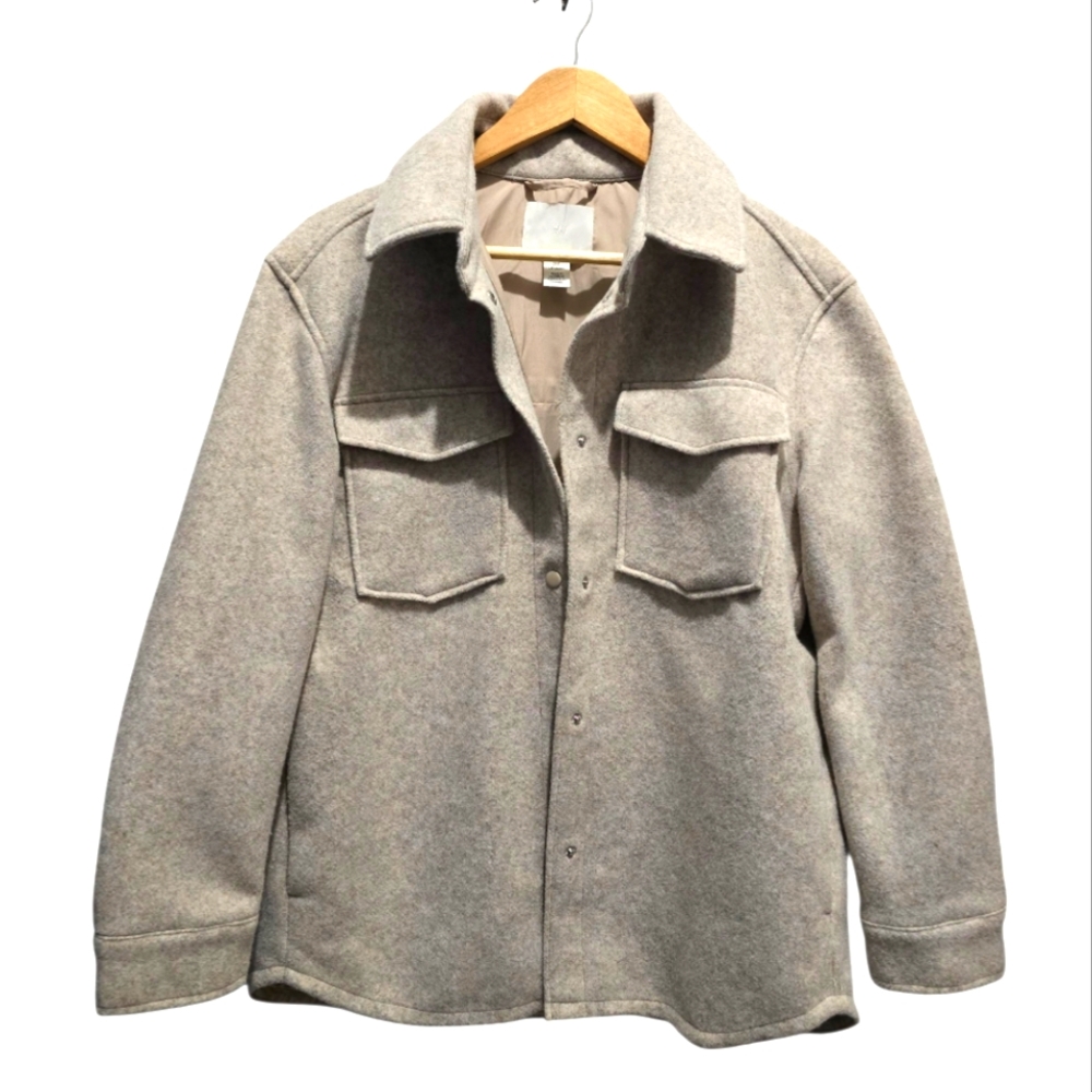 H&M Oatmeal Utility Oversized Size S - Picture 2 of 5